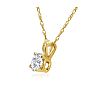 1/5ct 14k Yellow Gold Diamond Pendant, 3 stars Image-3