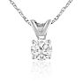 1/4ct 14k White Gold Diamond Pendant Image-1
