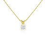 1/4ct 14k Yellow Gold Diamond Pendant Image-4