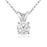 Diamond Pendants: 1/3ct 14k White Gold Diamond Pendant, H/I Color, SI3/I1 Clarity Image-1