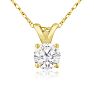 1/3ct 14k Yellow Gold Diamond Pendant Image-1