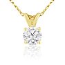 3/8ct 14k Yellow Gold Diamond Pendant Image-1