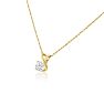 3/8ct 14k Yellow Gold Diamond Pendant Image-2