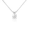 1/2ct 14k White Gold Diamond Pendant Image-4