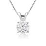 2/3ct 14k White Gold Diamond Pendant Image-1