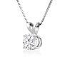 2/3ct 14k White Gold Diamond Pendant Image-2