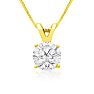 3/4ct 14k Yellow Gold Diamond Pendant Image-1