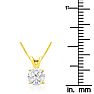 3/4ct 14k Yellow Gold Diamond Pendant Image-4