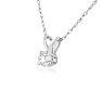 1/5ct 14k White Gold Diamond Pendant, 4 stars Image-2