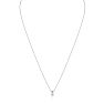 1/5ct 14k White Gold Diamond Pendant, 4 stars Image-3