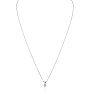 1/4ct 14k White Gold Very Clear, White Diamond Necklace Image-3
