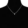 1/4ct 14k White Gold Very Clear, White Diamond Necklace Image-4