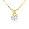 1/3ct 14k Yellow Gold Diamond Pendant, 4 stars Image-1