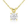 3/8ct 14k Yellow Gold Diamond Pendant, 4 stars Image-1