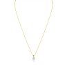 3/8ct 14k Yellow Gold Diamond Pendant, 4 stars Image-3