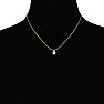 3/8ct 14k Yellow Gold Diamond Pendant, 4 stars Image-4