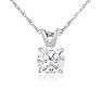 1/2ct 14k White Gold Diamond Pendant, 4 stars Image-1
