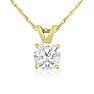 2/3ct 14k Yellow Gold Diamond Pendant, 4 stars Image-1