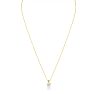 2/3ct 14k Yellow Gold Diamond Pendant, 4 stars Image-3