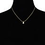 2/3ct 14k Yellow Gold Diamond Pendant, 4 stars Image-4