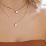 1ct 14k Yellow Gold Diamond Pendant, 4 stars Image-5