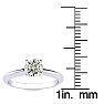 18K White Gold 3/4 Carat Diamond Engagement Ring Image-4