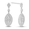 1/3ct Marquise Shaped Diamond Dangle Earrings
 Image-1