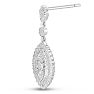 1/3ct Marquise Shaped Diamond Dangle Earrings
 Image-3