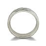 Mens and Womens Fluted Silver 6.5mm Wedding Band Ring, Size 4 to 14. Image-4