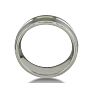 Mens and Womens Five Row Silver Wide 8mm Wedding Band Ring Image-4