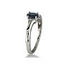 1/2ct Sapphire and Diamond Ring in Sterling Silver Image-3