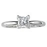 1/2ct Princess Diamond Solitaire Engagement Ring in 14k White Gold
 Image-1