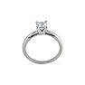 Cheap Engagement Rings, 1/4 Carat Princess Shape Diamond Solitaire Ring In 14K White Gold Image-3