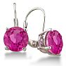 5ct Pink Sapphire Leverback Earrings
 Image-1