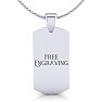 Stainless Steel Dog Tag, 19 Inches Image-1
