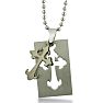 Stainless Steel Gothic Cross Dog Tag Image-4