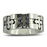 Men's Titanium Cross Band Sizes 8-11.5 Image-3