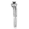 1/2ct Black and White Diamond Bridal Set
 Image-4