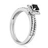 1/2ct Black and White Diamond Bridal Set
 Image-6