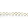 18 Inch Lustrous Hand-Knotted 8mm to 9mm Pearl Necklace. Wonderful Sterling Silver Overlay Clasp! Fantastic Value For A Lovely Necklace Image-2