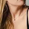 1ct Blue Diamond Solitaire Pendant, 14k White Gold Image-5