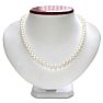 18 inch 6mm AA Pearl Necklace With 14K Yellow Gold Clasp Image-5