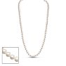 30 inch 6mm AA Pearl Necklace With 14K Yellow Gold Clasp Image-1