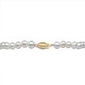 30 inch 6mm AA Pearl Necklace With 14K Yellow Gold Clasp Image-4