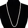 30 inch 6mm AA Pearl Necklace With 14K Yellow Gold Clasp Image-6