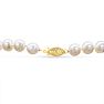 24 inch 8mm AA Pearl Necklace With 14K Yellow Gold Clasp Image-4