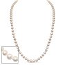 30 inch 8mm AA Pearl Necklace With 14K Yellow Gold Clasp Image-1