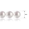 36 inch 8mm AA Pearl Necklace With 14K Yellow Gold Clasp Image-4