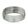 8mm Matte Finish Titanium Wedding Band
 Image-1