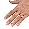 8mm Matte Finish Titanium Wedding Band
 Image-5
